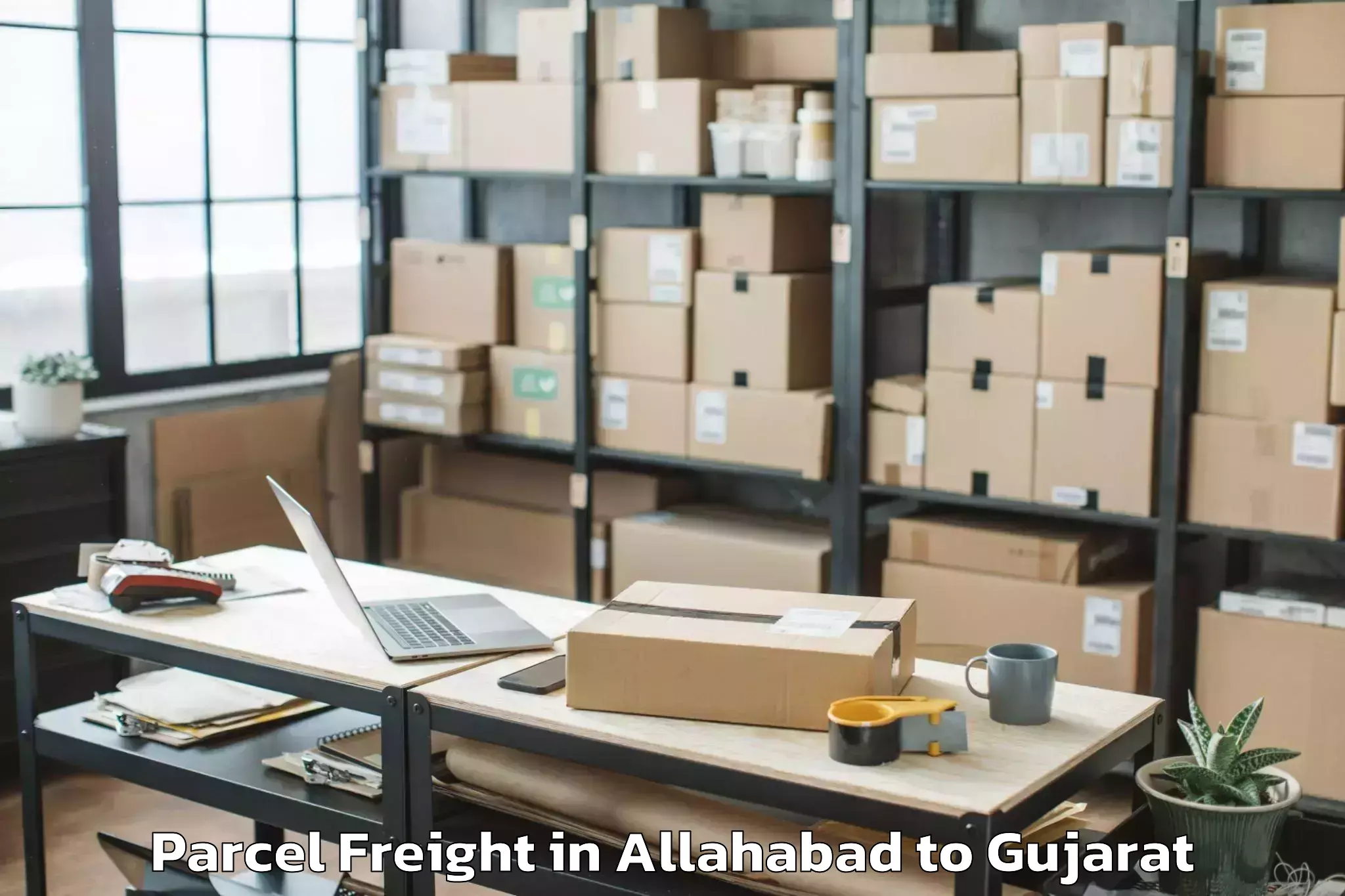 Book Your Allahabad to Himmatnagar Parcel Freight Today